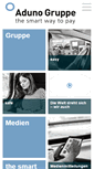 Mobile Screenshot of aduno-gruppe.ch