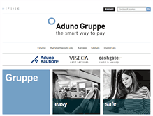 Tablet Screenshot of aduno-gruppe.ch